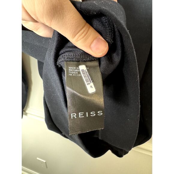 Reiss Sweatshirt Men's Black Medium M Soft Hoodie Oversized New MSRP 190 - Picture 3 of 6